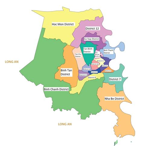 district map of ho chi minh city